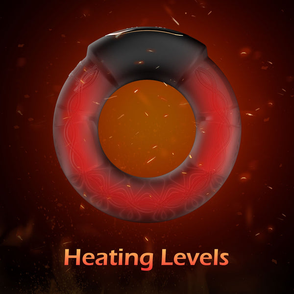 Anneau pénien Romote avec 9 modes de vibration et de chauffage