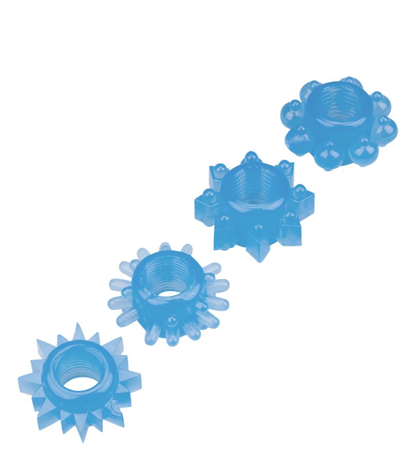 4 anneaux cockring phosphorescents Lumino