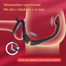 Charger l'image dans la galerie, Sex Toys Plug Anal 3 EN 1 Anals Vibromasseurs Masseurs Télécommande à Anneau de Prostate Vibrant, gode Vibrateur Vîbrant 9 modes Plug Sex Toy, Cockringe Homme Sextoy Vibromasseur vibrant Pour Couple