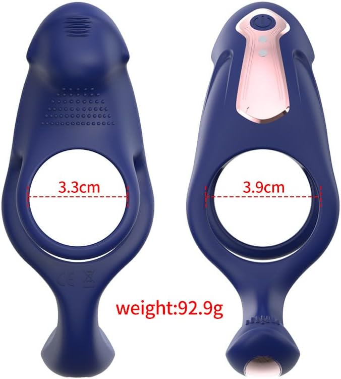 3 EN 1 Masseurs de Prostate Vibrant avec Anneau Pénien, Sex Toys Vibromasseurs Homme à Distance avec Application, Plug Anale Gode Vibro-masseurs avec 9 Modes de Poussée Vibrant pour Couple