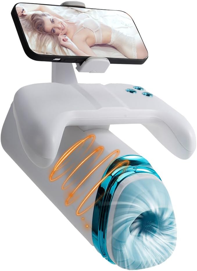 Masturbateurs Masculin, Masturbùteur Homme Mains Libres avec 10 modes de vibrations télescopiques, Masturbateur Automatique Sextoys Homme Orale Erotique