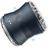 Sumeber Tasse de masturbation électrique avec 10 vibrations, masturbation hommes mains libres automatique sex toy pompe à pénis, hommes compact imperméable mains libres soufflage masturbation Cup