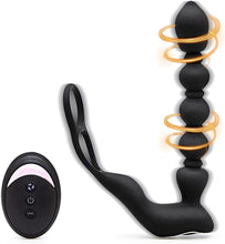 Charger l'image dans la galerie, Anale Stimulateur Masseur de électrique Prostâte Vibro Ànal Plug Vîbrant Sans Fil pour Homme Sëx toyspour pour Femme 10 Mode Télescopiques 10 Modes de Vibration 100% Étanche Silencieux va et vién