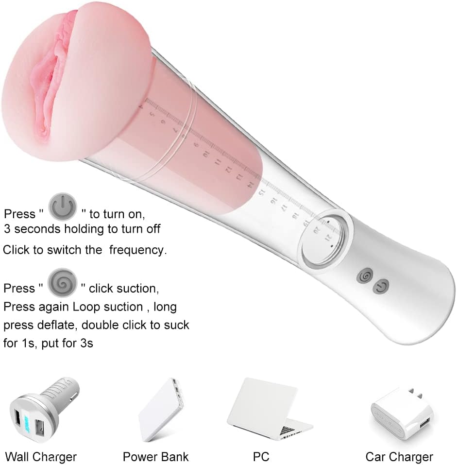 Appareil de Massage pour Hommes,Māştừrbateừr Aircraft Homme Électrique M-asturbateur Piston De Charge Réel Peau Feel Automatique À Piston Télescopique Modes Sucer USB Rechargeable șěxtøýs