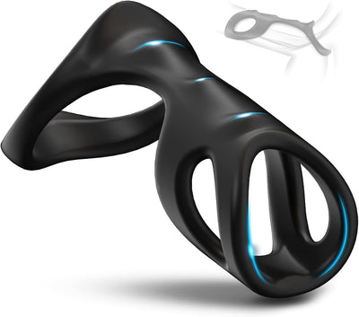 Anneaux de Pénis pour Homme Couples, Anneau Pénien Homme en Silicone, Silicone Anneaux Péniens Jouets Sexuels Pour Améliorer les Performances Sexuelles, Plus Dur et Plus Fort