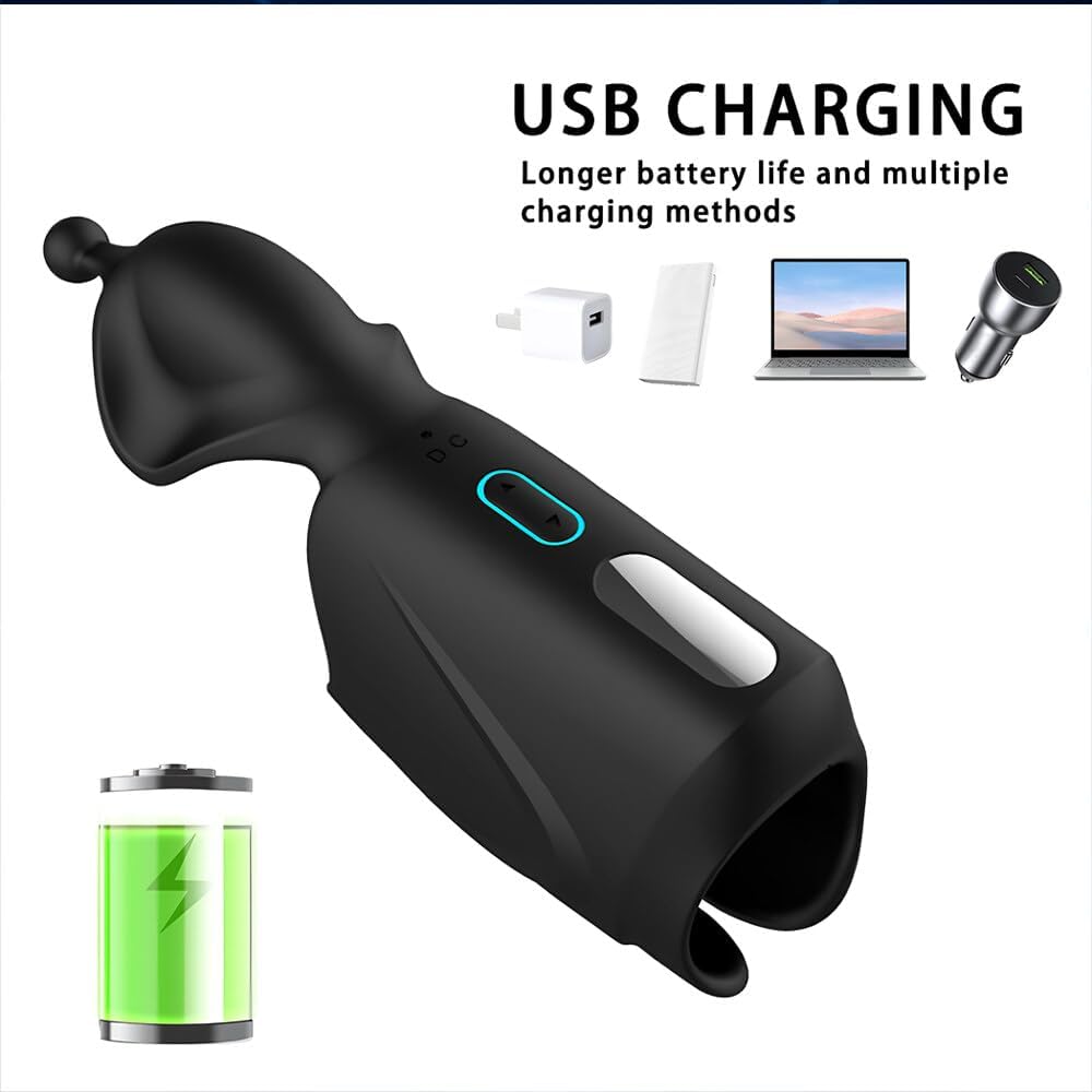 Vibromasseurs Homme, Automatique Masturbateurs Masculins avec 10 Vibrations, Sexes Plaisir Homme Réaliste, Stimulation du Pénis, Masturbateur Electrique, Jouet Sexuel