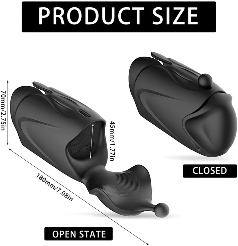 Vibromasseurs Homme, Automatique Masturbateurs Masculins avec 10 Vibrations, Sexes Plaisir Homme Réaliste, Stimulation du Pénis, Masturbateur Electrique, Jouet Sexuel