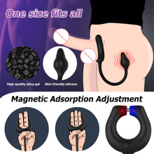 Charger l'image dans la galerie, Anneau pénien magnétique à 10 vibrations