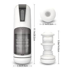 Charger l'image dans la galerie, White Vibe - Masturbateur masculin extensible et étanche à vibrations automatiques à 7 modes