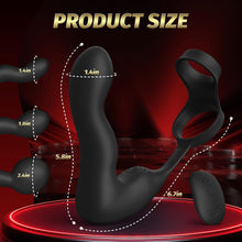 Charger l'image dans la galerie, Plug Anal Sex Toys Vibromasseur pour Homme avec Gonflage Automatique et 10 Modes de Vibration, Masseurs de Prostate Vibrant avec Anneau PĂ©nien et TĂ©lĂ©commande, 3 in 1 Sex ToyÌs Homme Gode Anal