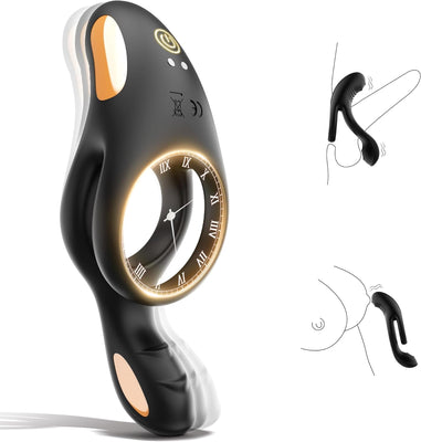 Sex Toys Anneau Penien - Anneau Homme Sex ToyÌs Couple Homme, Anneau Vibrant PĂ©nis Clitoridienne Sextoyse Couple Plaisir 10 Modes Vibration, Anneaux de PĂ©nis Sextoyse Homme Sex Jouet SexualitĂ© Couple