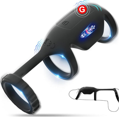 Anneau pénien vibrant, anneaux péniens - Jouet sexuel pour couples - Taille réglable - Jouet sexuel - Modes de vibration pour anneau pénien de longue durée - Jouet sexuel pour les hommes