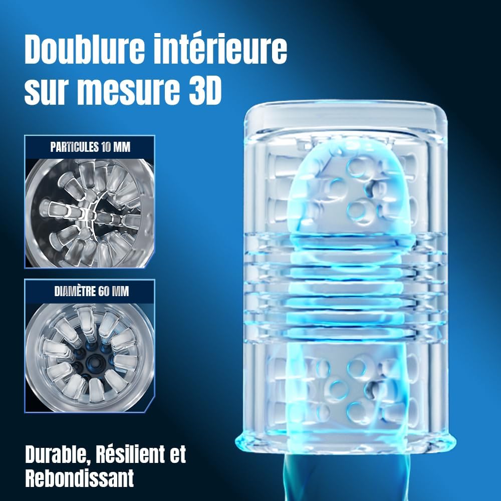 Masturbateurs Masculins Sex Toys avec 7 Modes Télescopiques et Rotations, Masturbateur Homme avec Poignée, Support pour Téléphone et Base à Ventouse Contrôle par Application Sex Toýs Homme