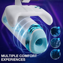 Charger l'image dans la galerie, Masturbateurs Masculin, Masturbùteur Homme Mains Libres avec 10 modes de vibrations télescopiques, Masturbateur Automatique Sextoys Homme Orale Erotique