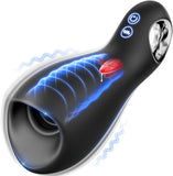 Masturbateurs Masculins Sex Toys, Automatique Masturbateur Homme 3D Vaginette Sextoy, Masturbeuse Homme avec 5 Modes pour lécher la langue&10 Modes de Vibration, Enveloppé à 360° Penisse Vibromasseurs