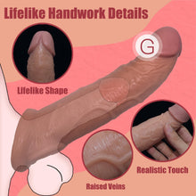 Charger l'image dans la galerie, 8 Inch Vibrating Penis Sleeve with 10 Vibration Modes