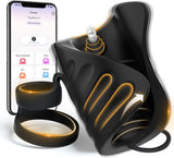 Masturbateurs Masculins Masturbâteur Homme Mains Libres avec 9 Vibrations & Contrôle APP, Masturbateur Masturbeuse Homme