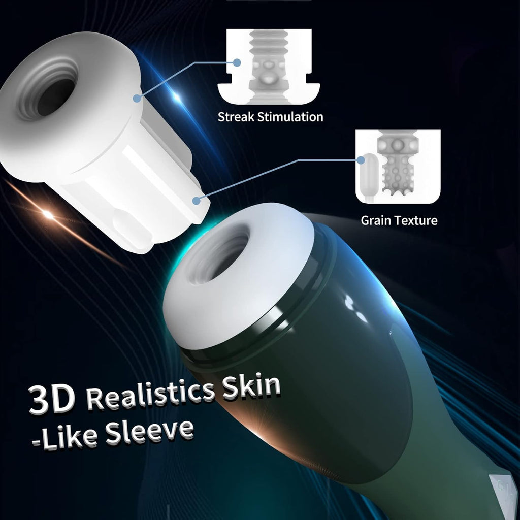 Masturbateur masculin automatique avec 5 modes de poussée et 12 modes de vibration pour stimulation du pénis, jouet électrique de poche pour chatte, jouet sexuel pour homme adulte