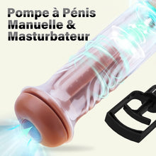 Charger l'image dans la galerie, Améliorée Pompes à Pénis Sex Toys pour Homme - Pompe a Penisse Masturbeuse Homme avec Vaginette Silicone Pompe a Penis pour L'agrandissement du Pénis Sextoyse Homme Sex Toyspour pour Couple Plaisir
