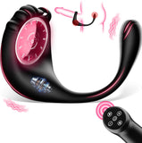Plug Anale,Prostate Homme Sex Toýs Anals- Prostate Stimulant Vibrant avec 10 Modes, Gode Plug Anal Vibrant Anneau Vibrant Pénis Homme, Vibromasseurs Homme à Distance Sextoy Homme Couple Plaisir