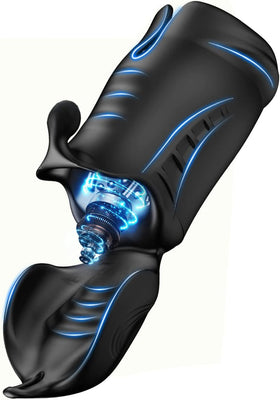 Vibromasseur Penis Electrique 3 en 1 avec 10 Modes de Vibration, Les derniers moteurs doubles et de nombreuses options dâexercice