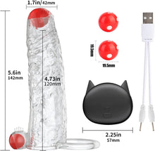 Charger l'image dans la galerie, Gaines Pour Pénis, Extenseur De Pénis avec 10 Modes de vibration Pénis Anneau, Jouets Sexuels Manchon Pénis avec télécommande pour Améliorer l'érection et retarder l'éjaculation, Sex toys pour Homme