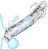 Gaines Pour Pénis, Extenseur De Pénis avec Vibrateur Pénis Anneau, Jouets Sexuels Manchon Pénis pour Améliorer l'érection et retarder l'éjaculation, Sex toys for Homme
