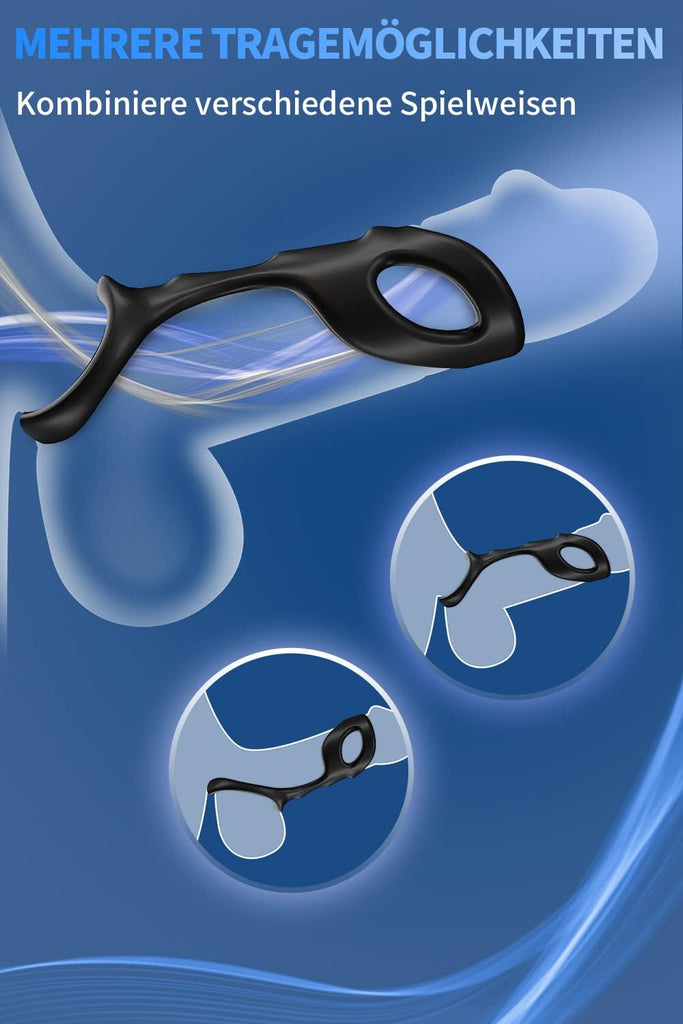 Anneaux de Pénis pour Homme Couples, Anneau Pénien Homme en Silicone, Silicone Anneaux Péniens Jouets Sexuels Pour Améliorer les Performances Sexuelles, Plus Dur et Plus Fort