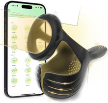 Charger l'image dans la galerie, Sextoy Homme avec Télécommande et Application,Anneau De P-ÊŇIs en Silicone,étanche réglable pénien avec Anneau testiculaire plaisir Couple
