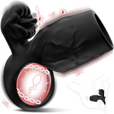 Anneau Penien - Anneau Homme Gainespour Pénis avec Langue léchant le Clitoris,9 Vibrant Modes Sextoyse Couple Plaisir,Vibromasseur Sex toýs Homme Femme ,Jouet Sexualité Adulte Couple,Sex Toys