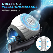 Charger l'image dans la galerie, Masturbateurs Masculins, Vibrateur Pénis avec 2 Moteurs 10 Vibrations et Fonction de Massage par Pression Vaginette, Masturbâteur Homme Mains Libres, Sextoyse Homme Sexmasturbâteur