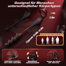 Charger l'image dans la galerie, Plug Anal Vibrant Vibromasseur Sex toyÌs Homme Masseurs de Prostate Sextoy Homme Sex avec Anneau PĂ©nien Sex Toys Anals Gode Sextoyse Couple Plaisir 9 Mode TĂ©lescopique