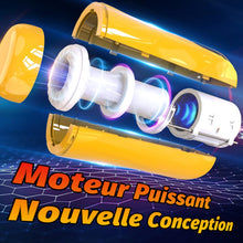 Charger l'image dans la galerie, Electric Masturbateurs Masculins Automatique Électrique Sextoyse Homme Sex, 7 Télescopique + Vibrations Masturbeuse Va et Vient, Mains Libres