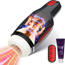 Charger l'image dans la galerie, Masturbâteur Homme Sex Toýs Homme - Masturbâteur Homme Mains Libres mains libres 5 modes d'aspiration et 10 modes de vibration,Chauffage vaginal simulé en 3D pour les hommes,Masturbateurs Masculins