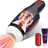 MasturbĂąteur Homme Sex ToyÌs Homme - MasturbĂąteur Homme Mains Libres mains libres 5 modes d'aspiration et 10 modes de vibration,Chauffage vaginal simulĂ© en 3D pour les hommes,Masturbateurs Masculins