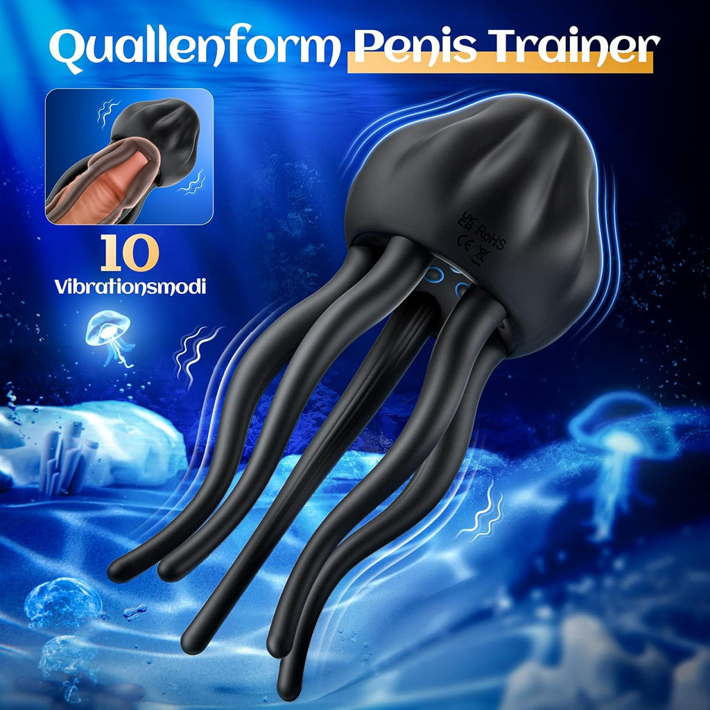 Masturbeuse Homme Sex Toys Vibromasseur pour Pénis Masturbateurs Masculins avec 10 Modes de Vibration Enveloppant Tentacule Vibromasseur pour Stimulation du Pénis, du Clitoris et du Mamelon Sextoyse