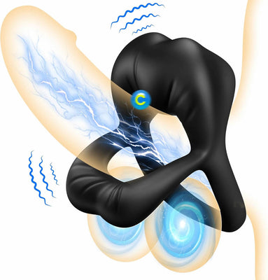 Anneau Vibrant PeÌnis Homme Sex Toys, Anneau Penien - Anneau Homme Vibromasseur Sex ToyÌs Couple, Sextoyse Couple Plaisir Homme Et Femme A Pile, Anneaux de PĂ©nis Jouet SexualitĂ© Couple Sextoy Homme