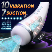 Charger l'image dans la galerie, Appareil Masturbateur Cup, Stimulateur Masculin avec Succion Automatique, 10 vibrations et 7 modes d'aspiration, Jouet Sexuel en Silicone pour la Stimulation du Pénis Oral, Sex Toys pour Hommes