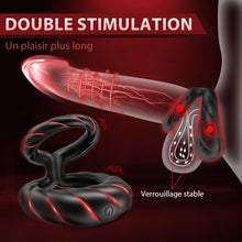 Charger l'image dans la galerie, Anneau Penien - Anneau Homme Vibromasseurs Sex ToyÌs Femme, 10 Modes Sextoyse Homme Sex Anneaux de PĂ©nis Sex Toys, Sextoyse Couple Plaisir Cockring, Sex Toyspour Pour Homme Cockringe Homme
