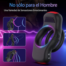 Charger l'image dans la galerie, Anneau Penien - Anneau Homme Vibrant Sex Toys, Anneaux de PĂ©nis Sex ToyÌs Couple Vibromasseurs pour Homme, Double Anneau PeÌnis avec TĂ©lĂ©commande et APP, Stimulateur Clitoridien pour Couple Sex Toy