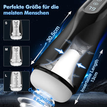 Charger l'image dans la galerie, Masturbateur Homme Sextoyse Homme Sex, Masturbùteur Homme Mains Libres Automatique Masturbateurs Masculins Sex Toys avec 9 Mode Succion et Vibration 3D Vaginette Pénis Vibromasseur Sex