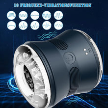 Charger l'image dans la galerie, Sumeber Tasse de masturbation électrique avec 10 vibrations, masturbation hommes mains libres automatique sex toy pompe à pénis, hommes compact imperméable mains libres soufflage masturbation Cup