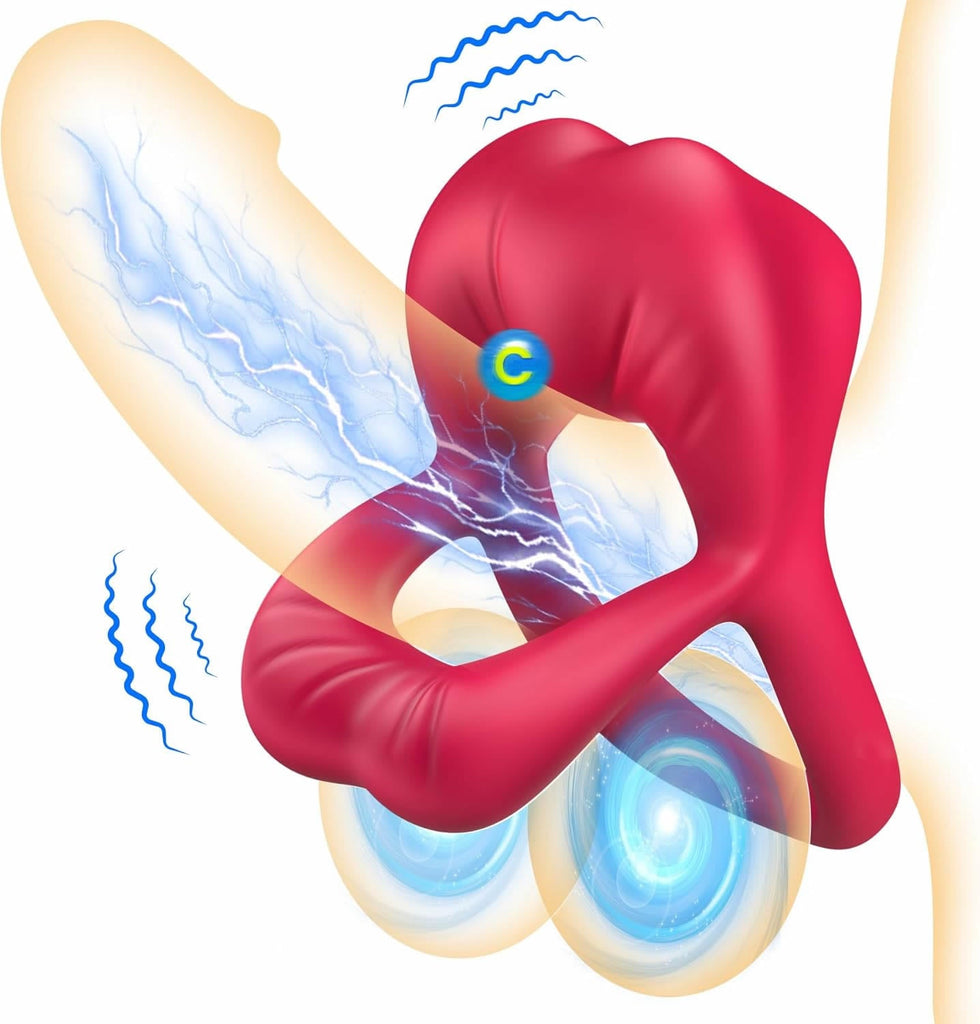 Anneau Penien - Anneau Homme Vibromasseur Sex ToyÌs Couple, Anneau Vibrant PeÌnis Homme Sex Toys, Sextoyse Couple Plaisir Homme Et Femme A Pile, Anneaux de PĂ©nis Jouet SexualitĂ© Couple Sextoy Homme