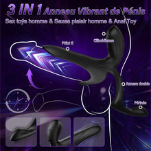 Charger l'image dans la galerie, Sex Toys Anneau Penien - Anneau Homme Sextoyse Couple Plaisir, Vibromasseurs Sextoyse Homme Sex avec 9 Modes de Vibration, Anneau Vibrant PeÌnis Clitoridienne Sex Toyspour Pour Homme
