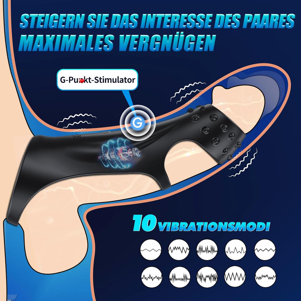 Cockring Sex Toy Pour Couples, Sextoys Pour Hommes, Anneau PéNien, 10 X Vibrateur Avec TéLéCommande, Cockring, éRection Longue DuréE, Cockrings, Sextoys Pour Femmes