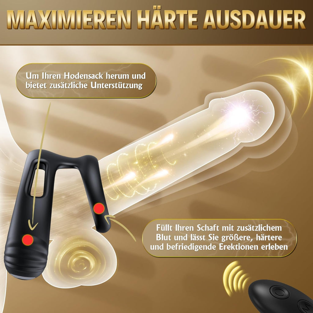 Jouet Sexuel Pour Couple, Anneau PéNien, Jouet Sexuel Pour Homme, Vibrateur à Double Anneau PéNien Avec TéLéCommande, Anneaux PéNiens, Anneau PéNien D'éRection, Jouet Sexuel Pour Femme, Homme