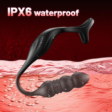 Charger l'image dans la galerie, Vibromasseur pour Homme Sex Toys, Plug Anal Vibrant Sex toýs Homme Masseurs de Prostate Sextoy Homme Sex avec Anneau Pénienn, Sex Toys Anals Gode Vibro-masseur 9 Mode Télescopique & Vibrations