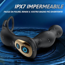 Charger l'image dans la galerie, 3 EN 1 Masseurs de Prostate Vibrant avec Anneau Pénien, Sex Toys Vibromasseurs Homme à Distance avec Télécommandé App, Plug Anale Gode Vibro-masseurs avec 10 Modes de Poussée Vibrant pour Couple