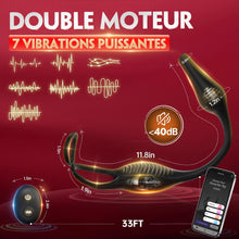 Charger l'image dans la galerie, Sex Toys Masseurs de Prostate vibromasseurs avec Anneau PĂ©nien, Plug Anal Sextoy Homme Stimulateur Prostate Gode Anal sextoy, Sex ToyÌs Couple 7 Modes Vibro