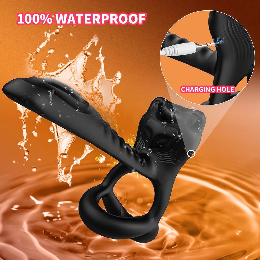 Anneau Penien - Anneau Homme Vibrant Sex ToyÌs Femme Homme, 12 Modes Sextoyse Homme Sex Toys, Anneaux de PĂ©nis Sextoyse Couple Plaisir, Sex Toyspour Pour Homme, Anneau Vibrant PeÌnis Clitoridienne